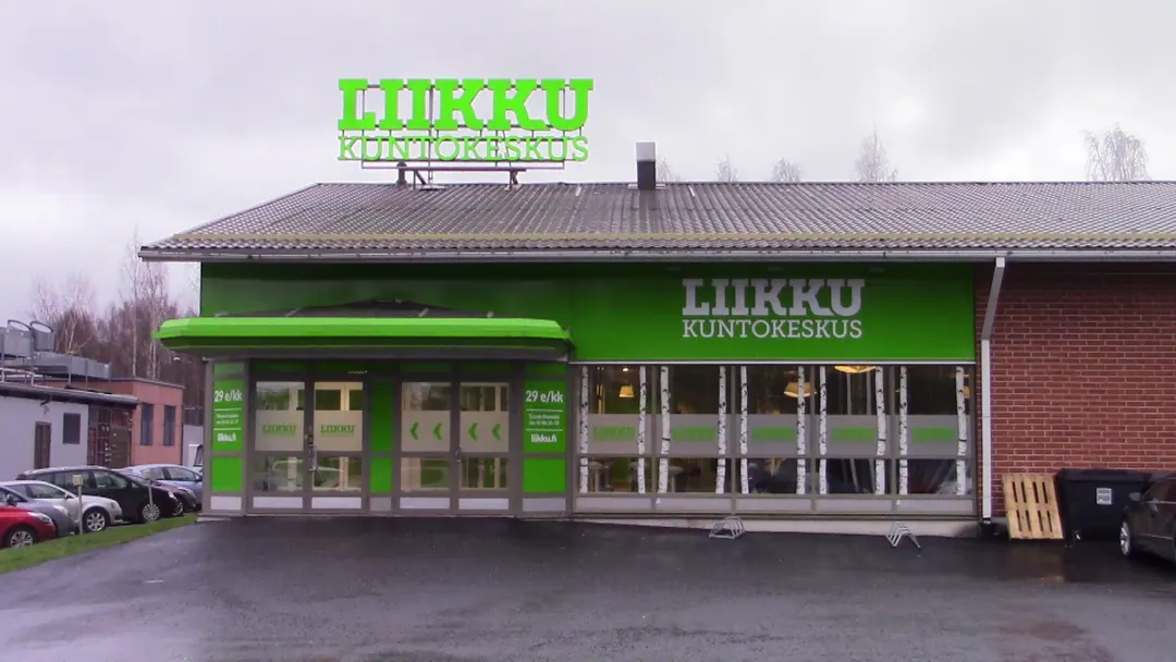 The entrance to Kuntokeskus Liikku in the Musa district of Pori