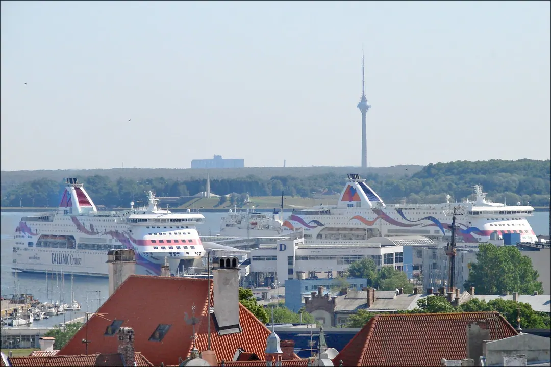 Ferries at the Old City Harbour in Tallinn